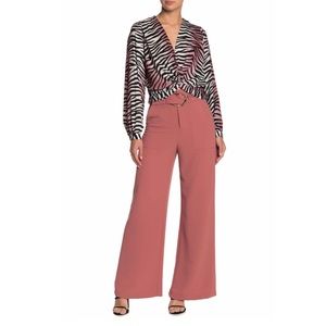 Buckled High Waisted Pants In Clay